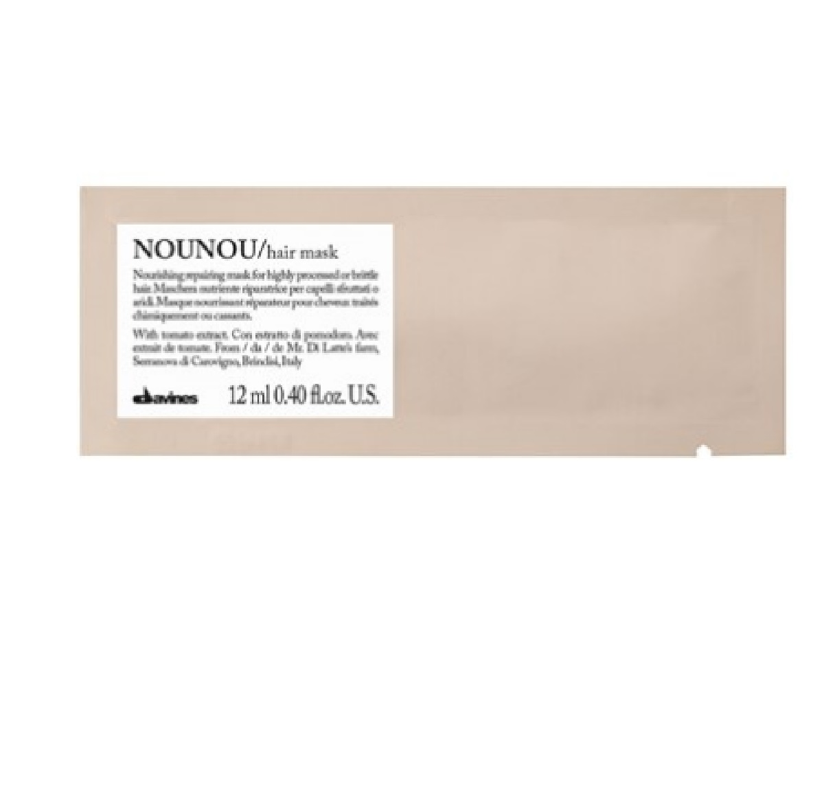 NOUNOU Hair Mask Sachet 12pc